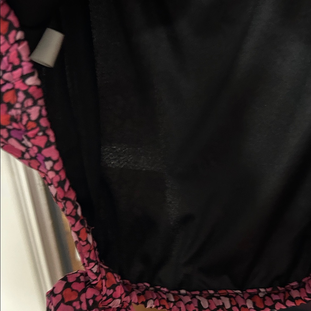 CeCe Pink Multi Heart-Print Ruffle Sleeve Blouse - Picture 6 of 6